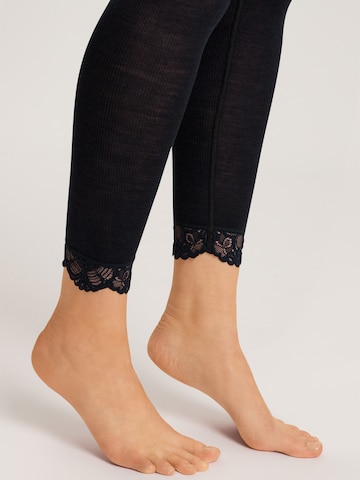 Skinny Sous-vêtements longs ' Woolen Lace ' Hanro en noir