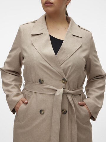 Manteau mi-saison 'SIRI' Vero Moda Curve en beige