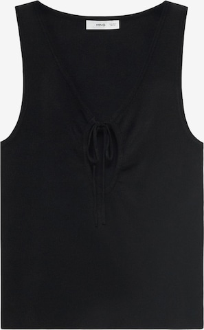 Top in maglia 'FORAT' di MANGO in nero: frontale