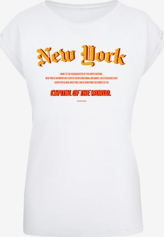 T-shirt 'New York COTW' F4NT4STIC en blanc : devant