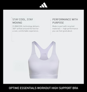 ADIDAS PERFORMANCE Бюстье Спортивный бюстгальтер 'OPT ESS' в Лиловый