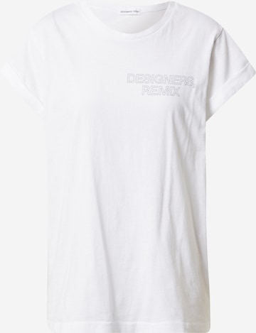 Designers Remix - Camisa 'Stanley' em branco: frente