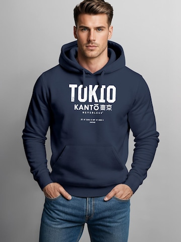 Neverless Sweatshirt 'Tokio' in Blue
