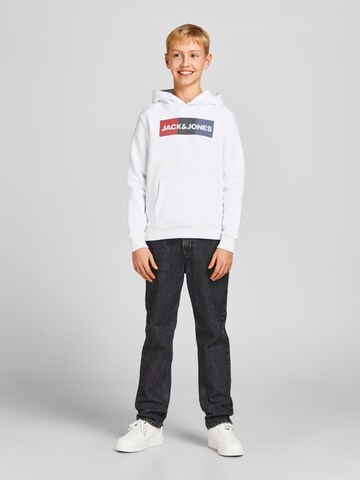 Regular fit Felpa di Jack & Jones Junior in bianco