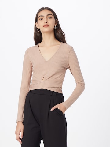 ABOUT YOU Shirt 'Nena' in Beige: voorkant