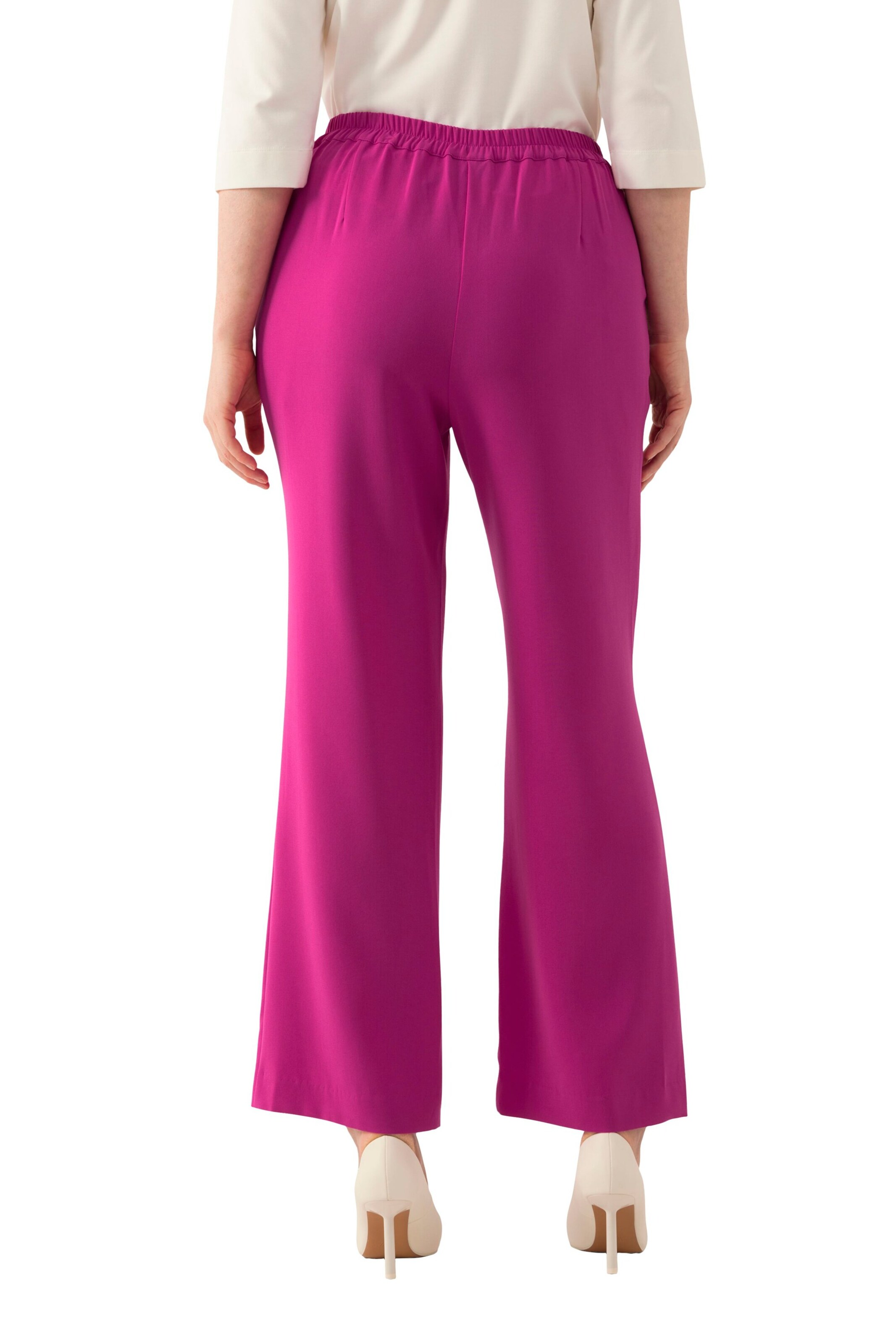 Ulla Popken Loose fit Trousers in Pink
