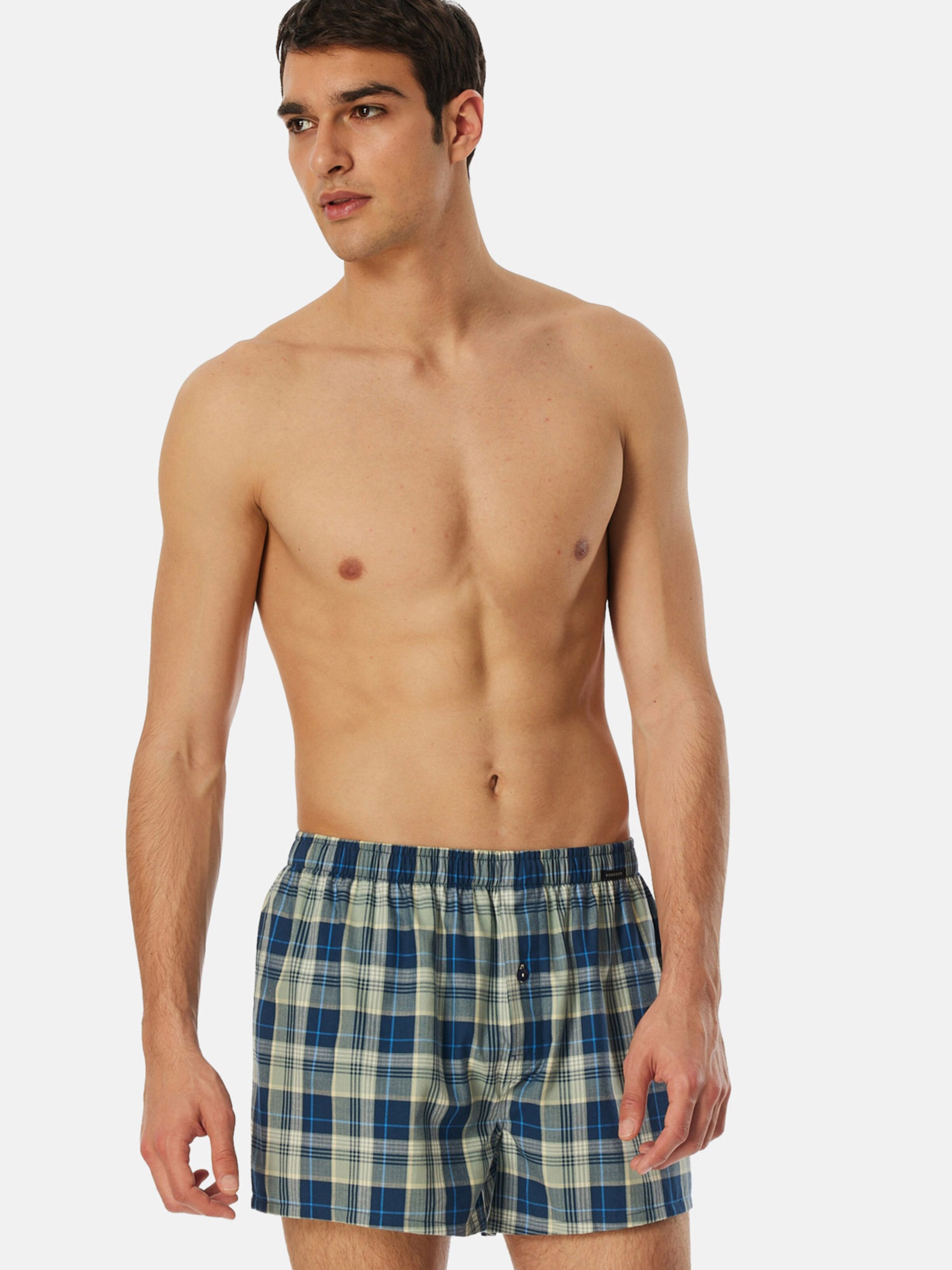 SCHIESSER Webboxer 'Multipack' in Blau