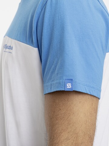 SPITZBUB Shirt ' Half Sports ' in Blue