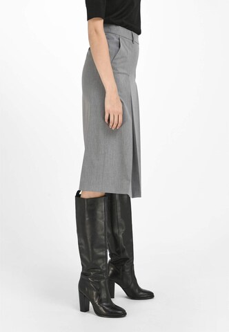 Peter Hahn Faltenrock Skirt in Grau