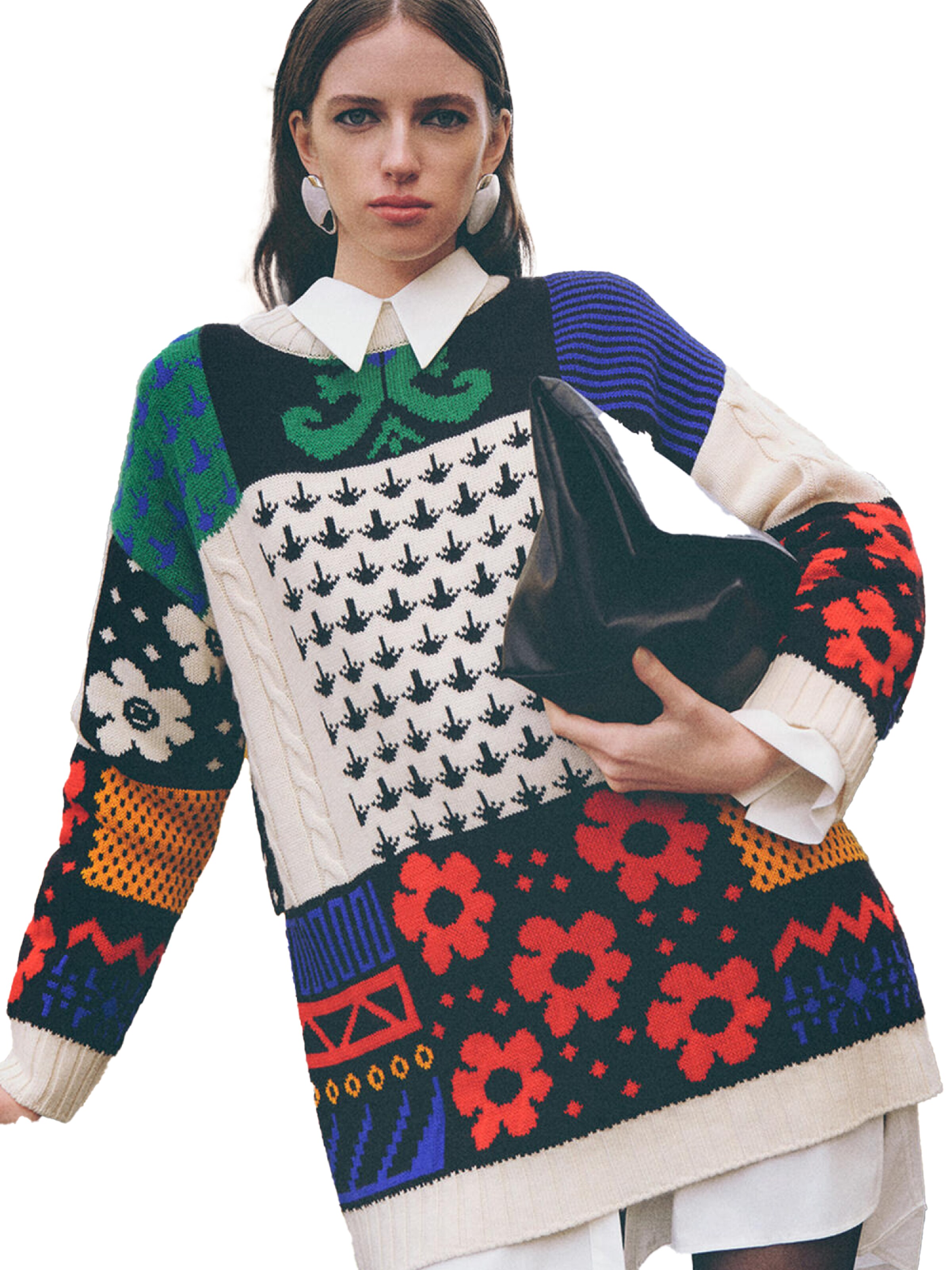 Pull-over Touche Prive en mélange de couleurs