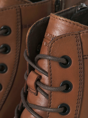 JACK & JONES Lace-up boots 'JFWWENTWORTH' in Brown