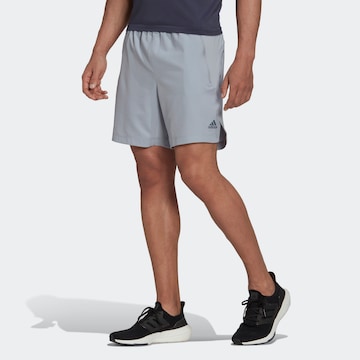 ADIDAS SPORTSWEARSportske hlače 'HIIT' - siva boja: prednji dio