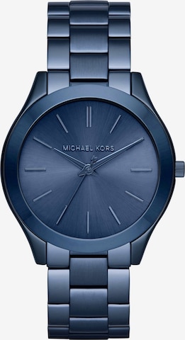 Michael Kors - Relógios analógicos 'Runway' em azul: frente