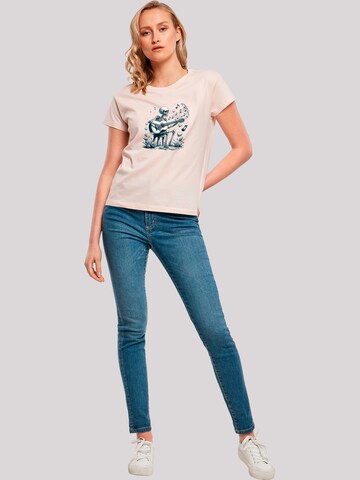 T-shirt 'Skelett spielt Gitarre, Musik, Liebe' F4NT4STIC en rose