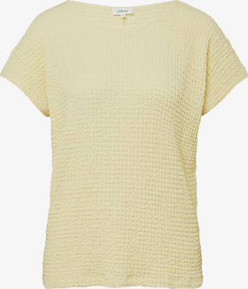 s.Oliver - Camiseta en amarillo: frente