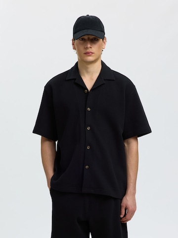 Fit confort Chemise SELECTED en noir : devant