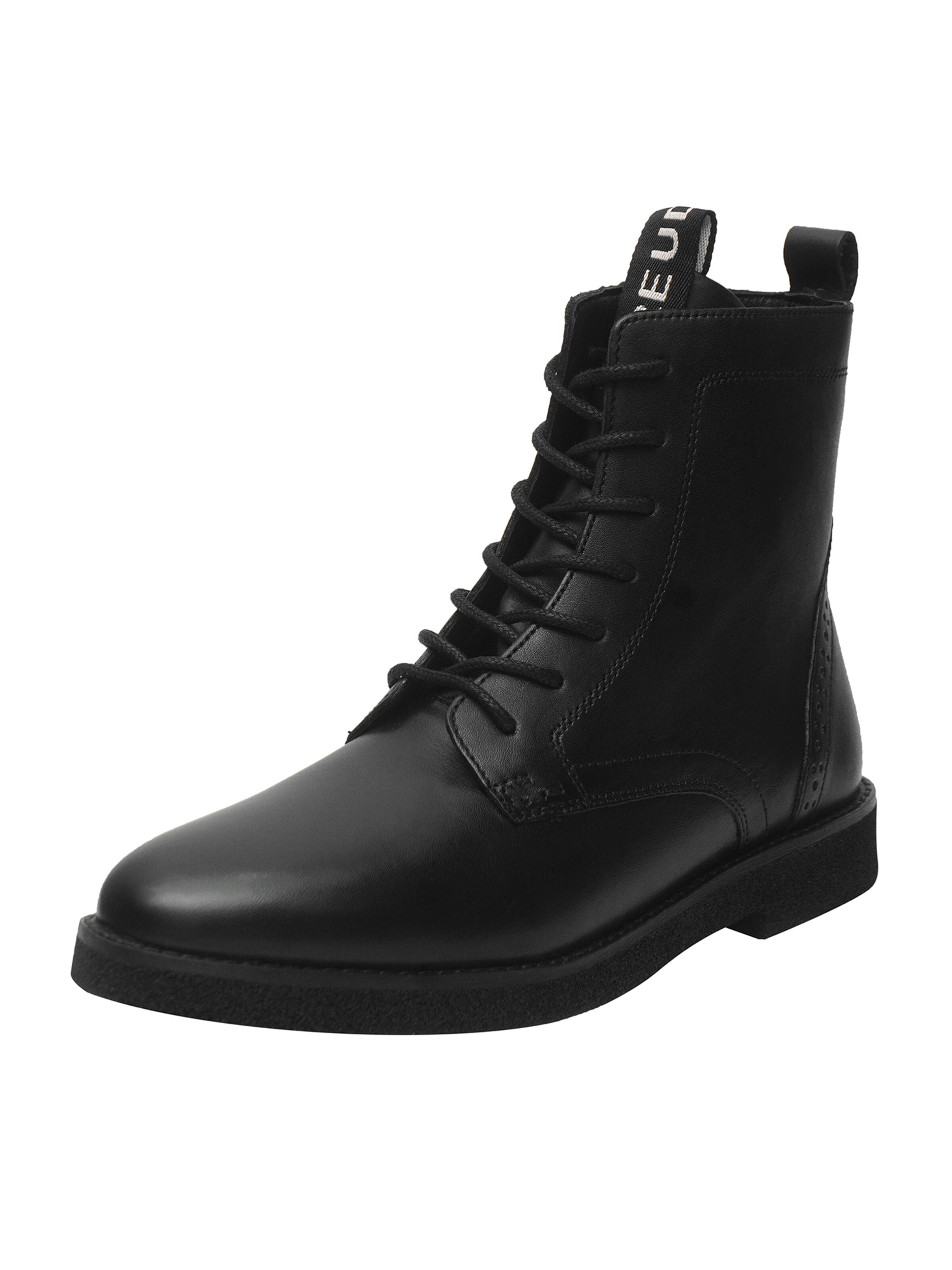 FREUDE Schnürstiefelette 'BONNIE' in Schwarz: Vorderseite