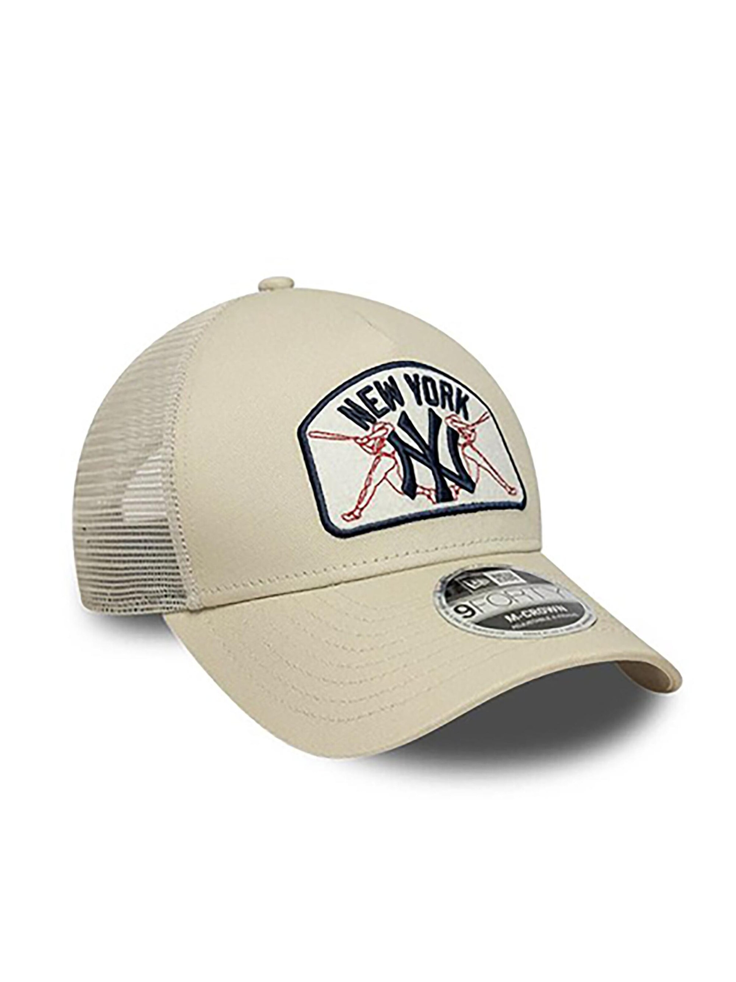 NEW ERA Cap '9FORTY Trucker Cap MLB New York Yankees Patch' in Beige
