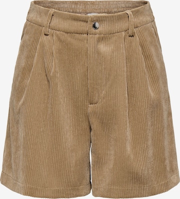 ONLY Loosefit Bukser med lægfolder 'ONLAGATE' i beige: forside