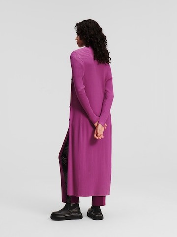 Karl Lagerfeld - Vestido de malha em roxo