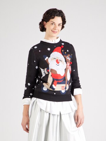 Pullover 'VMSANTA SCOOTER' di VERO MODA in nero: frontale