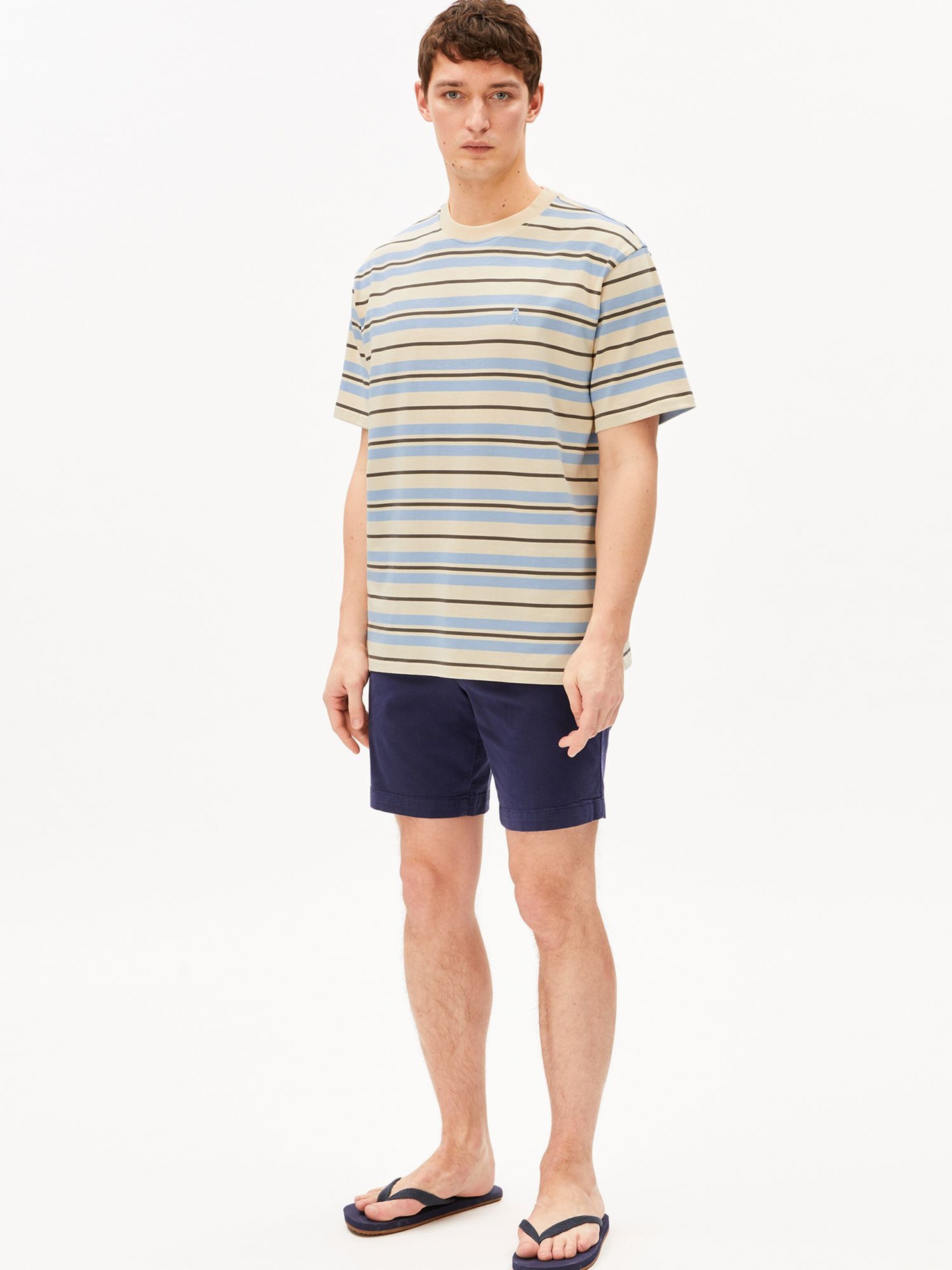 ARMEDANGELS Regular Trousers in Blue: front