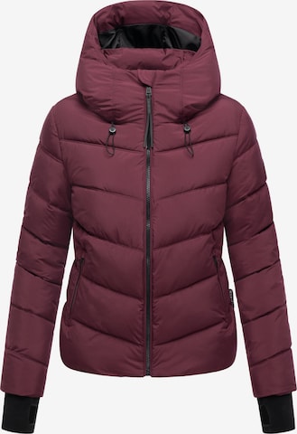 Veste d’hiver MARIKOO en rouge : devant