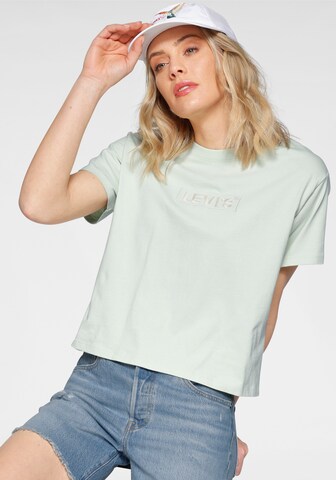 LEVI'S ® Shirts 'Graphic Varsity' i grøn: forside