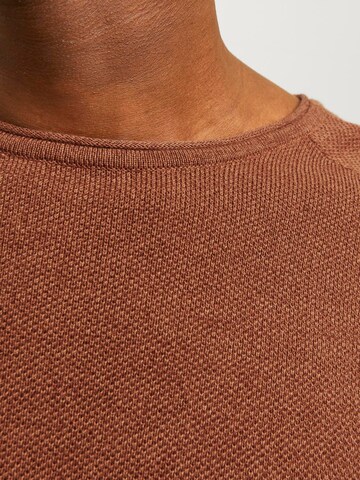 Coupe regular Pull-over 'JJEHill' JACK & JONES en marron
