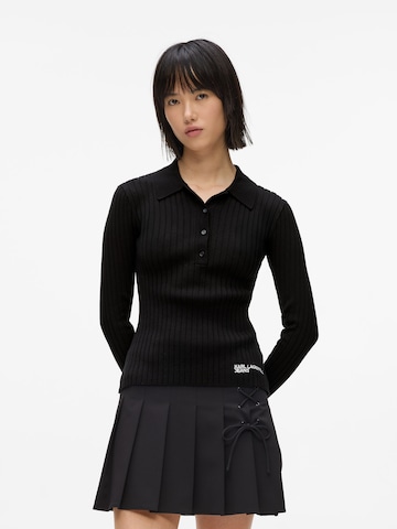 KARL LAGERFELD JEANS Sweater in Black: front