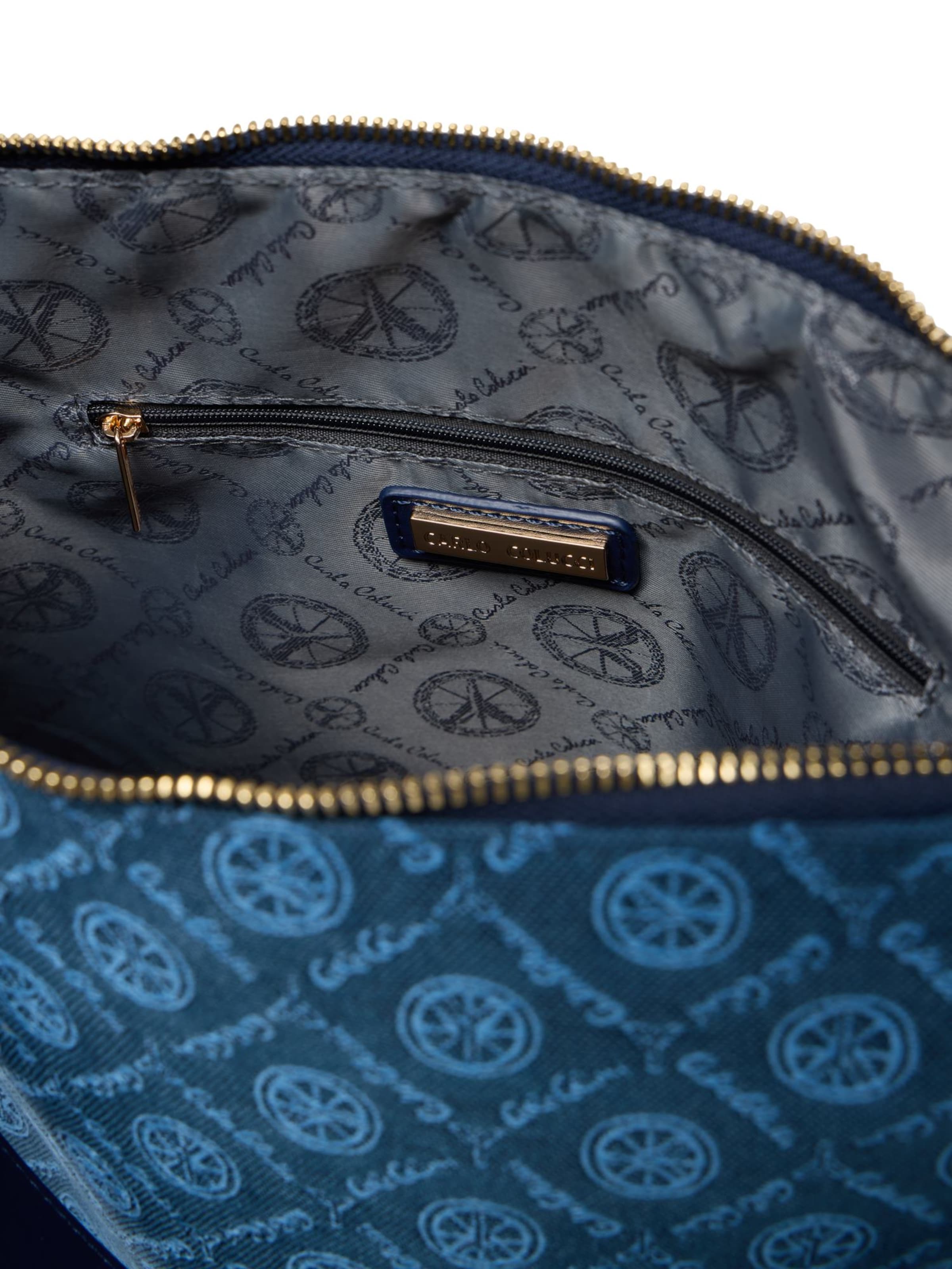 Carlo Colucci Schultertasche ' Desaler ' in Blau
