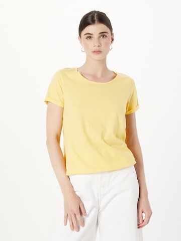 QS T-shirt i gul: framsida