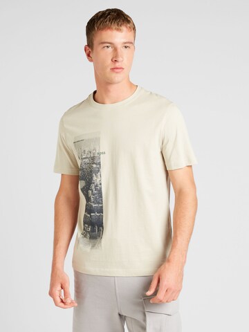 T-Shirt 'Metropolitan' BOSS en beige : devant