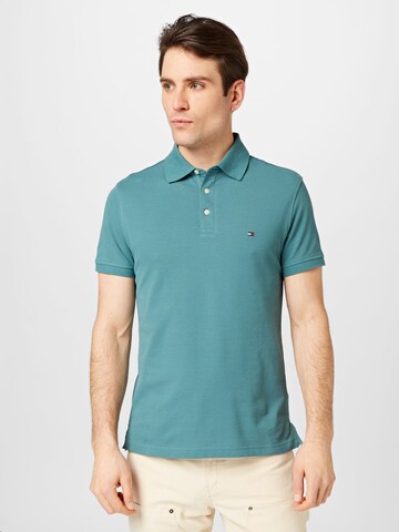 TOMMY HILFIGER Shirt 'Core 1985' in Groen: voorkant