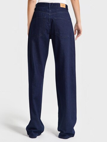 IT'S BASIC Loosefit Jeans 'Loose Rhinestone Mid Rise Jeans' in Blauw