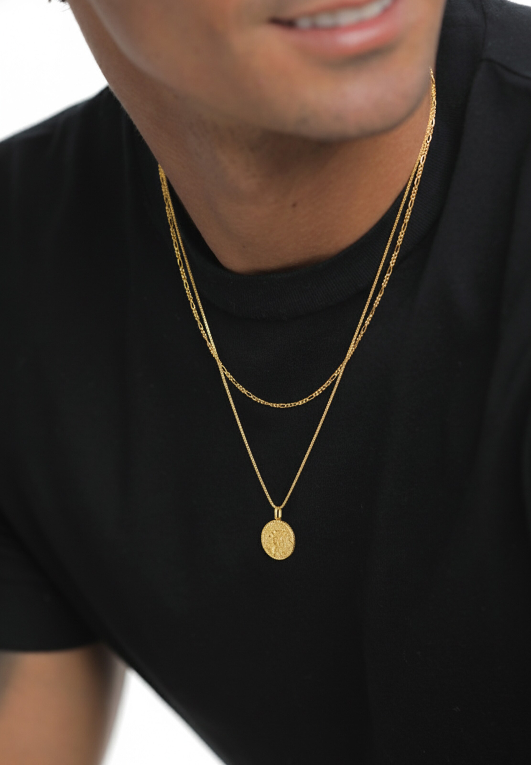 Chaîne 'Geo' KUZZOI en or : devant