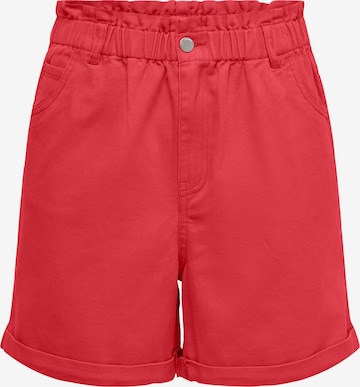 JDY Regular Shorts 'ZIZZY' in Rot: predná strana