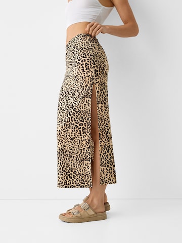 Bershka Skirt in Brown