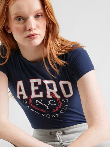 AÉROPOSTALE T-Shirt in Blau