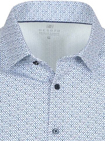 DESOTO Slim fit Overhemd in Blauw
