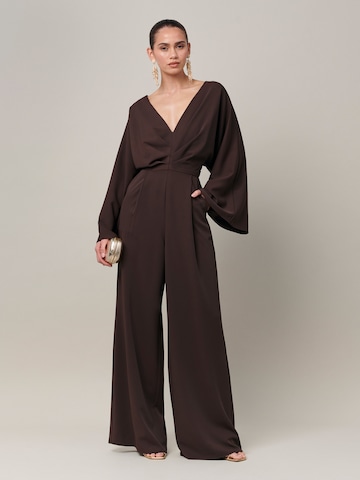 Tuta jumpsuit 'Deliliah' di Sável in marrone: frontale
