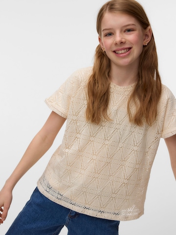 Vero Moda Girl Shirt 'VMMaya' in Wit: voorkant
