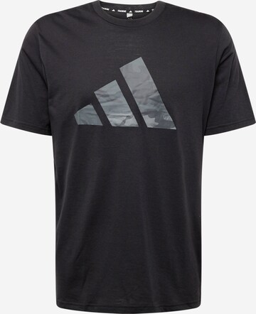 T-Shirt fonctionnel 'TR-ESSEA' ADIDAS PERFORMANCE en noir : devant