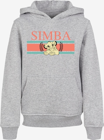 F4NT4STIC Sweatshirt 'Disney König der Löwen Simba Stripes' in Grey: front