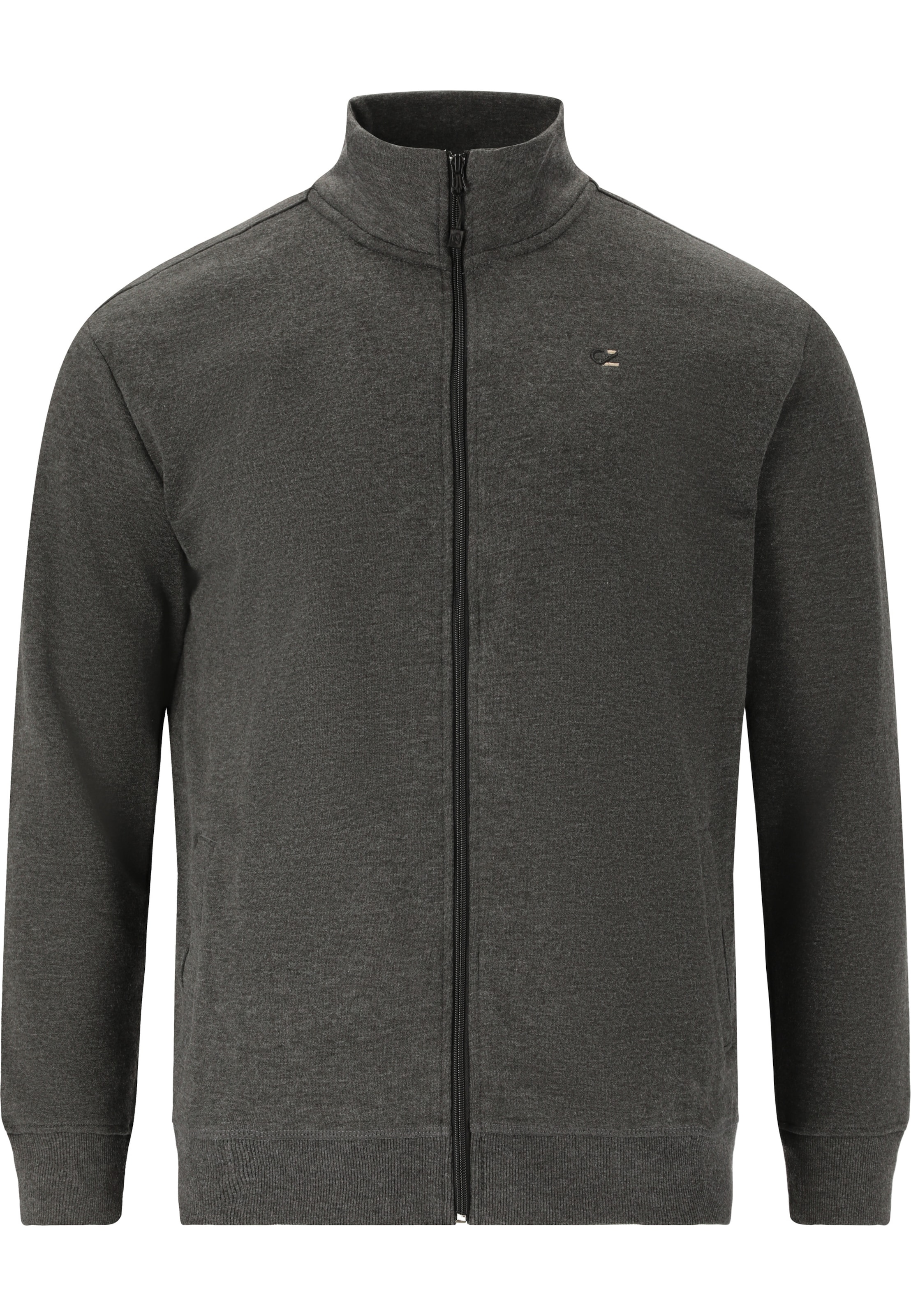 Cruz Sweatjacke 'Pitt' in Grau: Vorderseite
