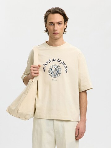 SELECTED Bluser & t-shirts i beige: forside