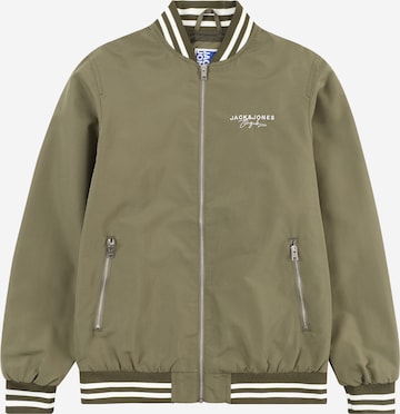 Geacă de primăvară-toamnă 'SPLASH' de la Jack & Jones Junior pe verde: față