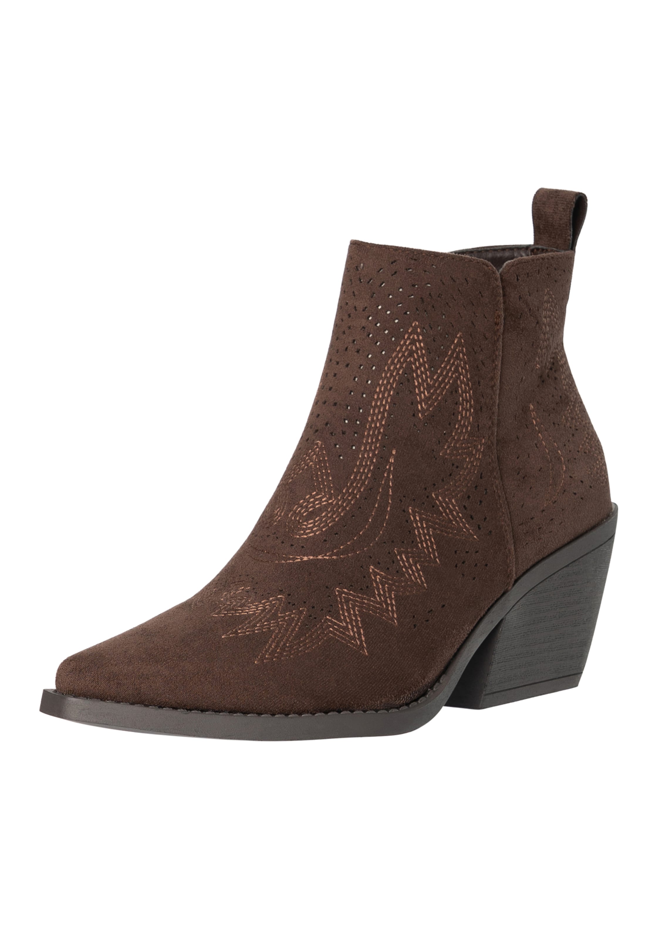 Salinyang Booties in Brown: front