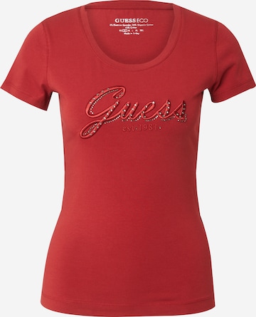 GUESS Футболка в Красный: спереди