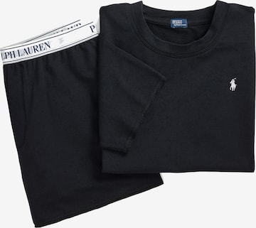 Pyjama ' Club Terry ' Polo Ralph Lauren en noir : devant